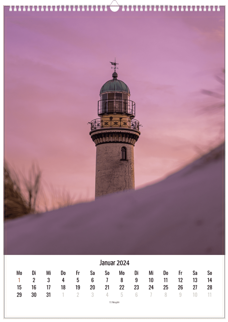 Bildkalender Hochformat