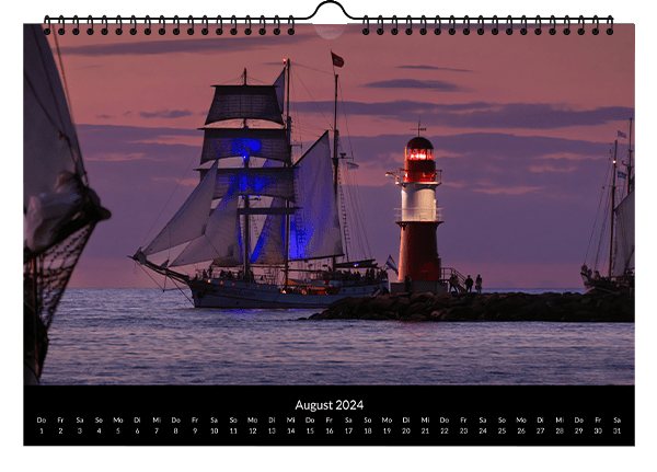 Bildkalender August